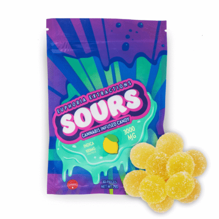 3000mg THC Indica Sours (Euphoria Extractions) Uk
