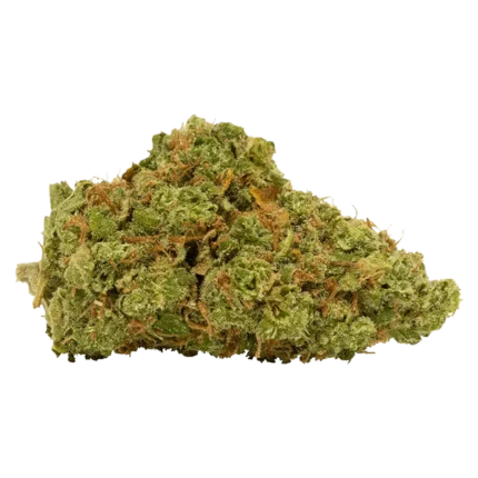 Close-up of 7ACRES Ultra Jack strain buds with dense trichomes and vibrant orange hairs