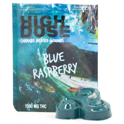 Buy Blue Raspberry 1500mg THC Gummies (High Dose) Online UK