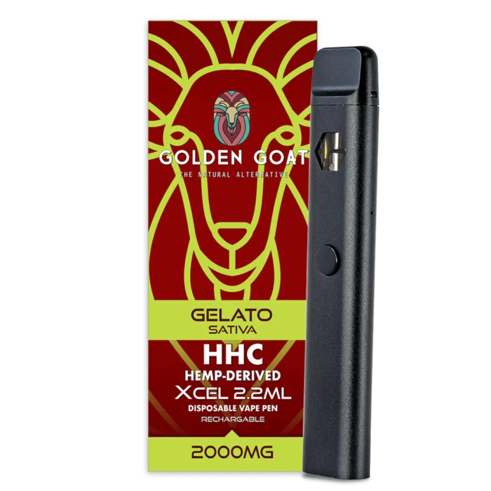 Golden Goat - HHC Vape Device - 2000mg - Rechargeable-Disposable