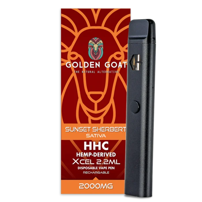 Golden Goat - HHC Vape Device - 2000mg - Rechargeable-Disposable