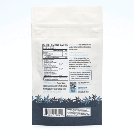 Cheef Botanicals Amanita Muscaria Mushroom + HHC + Delta 9 Gummies Cubes (5 Count) back