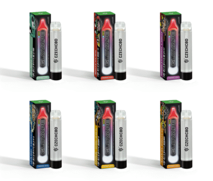Buy Czech CBD Glo Vape bundle, 700 mg HHC, All in One Set - 6 flavours x 1.5 ml UK