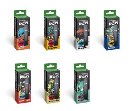 Buy Czech CBD HHC Vape Pen disPOD bundle, 500 mg HHC, All in One Set - 7 flavours x 0,5 ml Uk