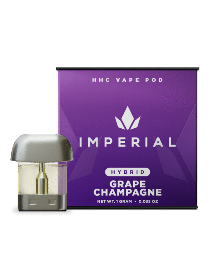 Buy Imperial Vape Pod Grape Champagne 1G HHC Pod system UK