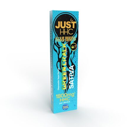 JustHHC Disposable HHC Vape Green Crack sativa, 1 800 mg HHC, 2 ml UK