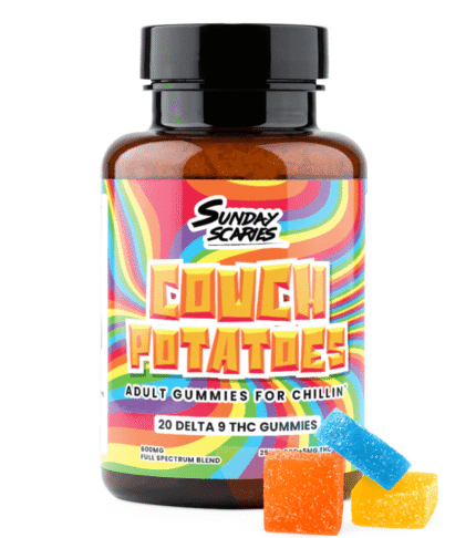 Sunday Scaries Couch Potatoes THC Gummies