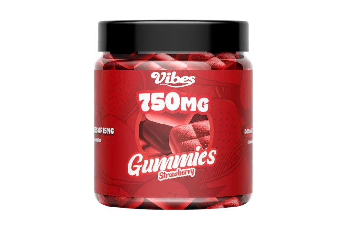 THC Gummies 750mg Maxi | Vibes Strawberry