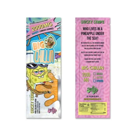 Big Chilling Sticky Cannabis Infused Stripz-2000mg THC-Gummies