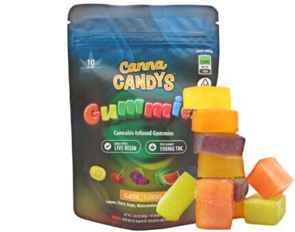 Canna Candys Live Resin Gummies - 1000mg THC Gummy