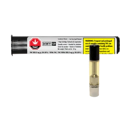 HWY 59 Lemon Haze Live Terp Liquid Diamond 510 Thread Vape Cartridge
