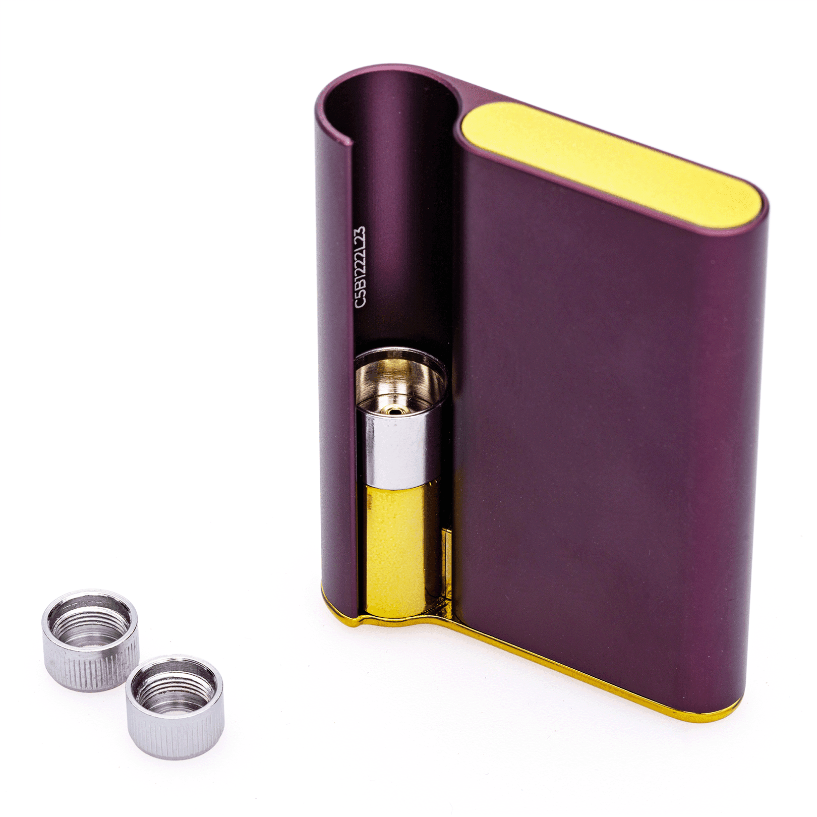 CCELL-Palm-Vape-Battery-Purple-with-Gold-Frame-Detail