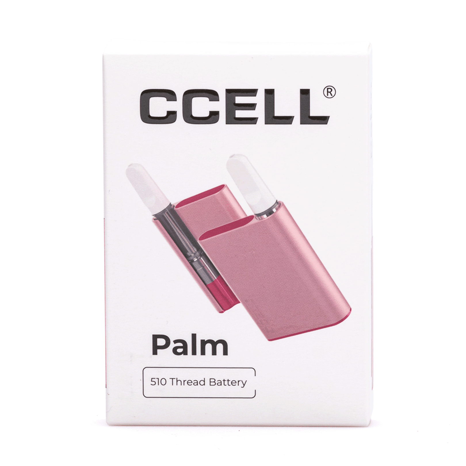 CCELL-Palm-Vape-Battery-Rose-Gold-with-Pink-Frame-Box-Front