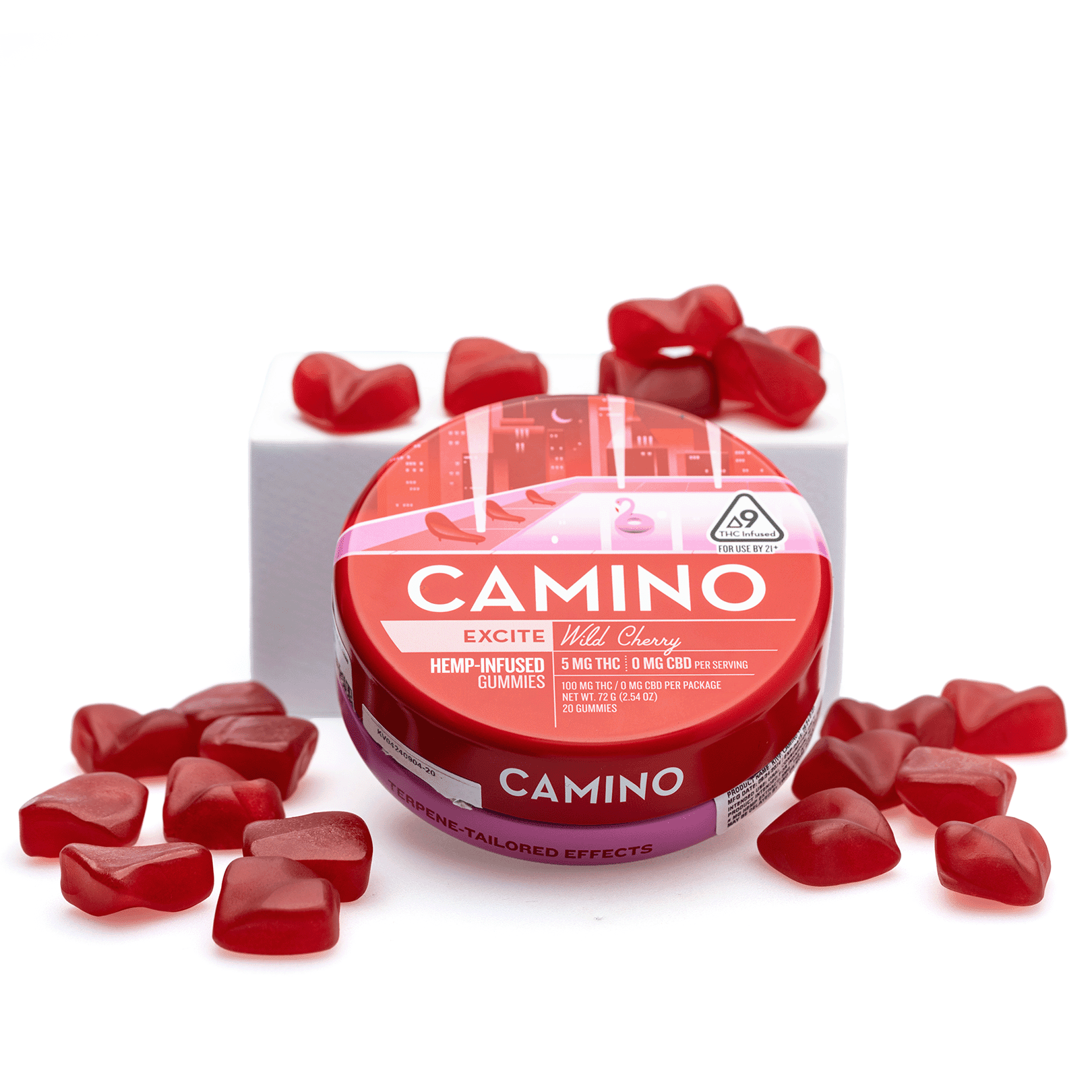 Camino-Delta-9-Excite-Gummies-Wild-Cherry-100-mg-Delta-9-THC-Total-Combo