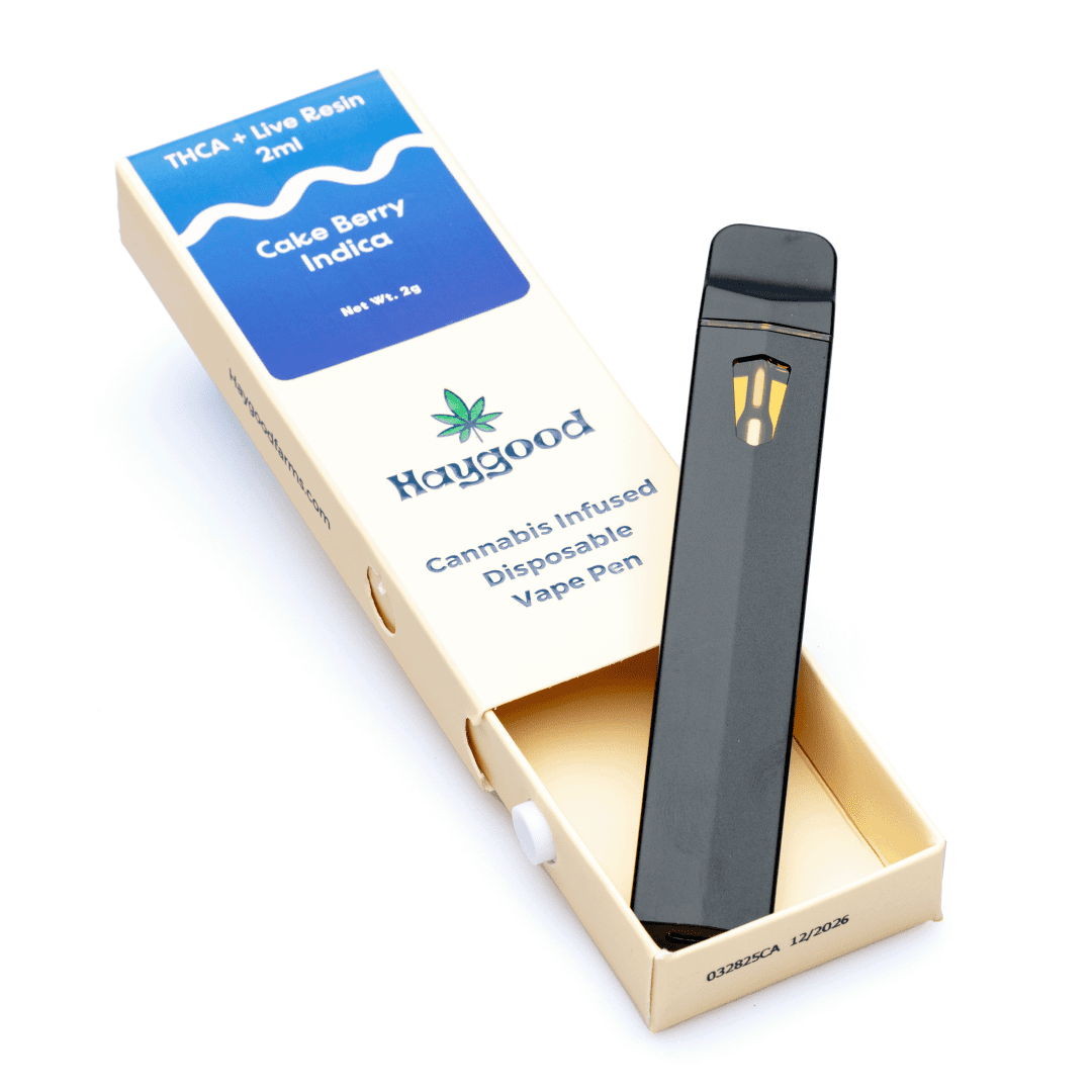 Haygood-THCa-and-Live-Resin-Disposable-Vape-Cake-Berry-Indica-2-gram-combo-scaled