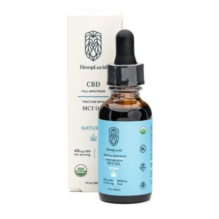 Hemplucid Full-Spectrum CBD Tincture in MCT Oil – Natural (1350 mg Total CBD)