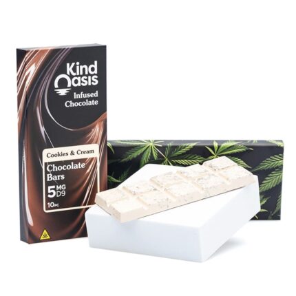 Kind Oasis Delta 9 THC Cookies & Cream Chocolate Bar