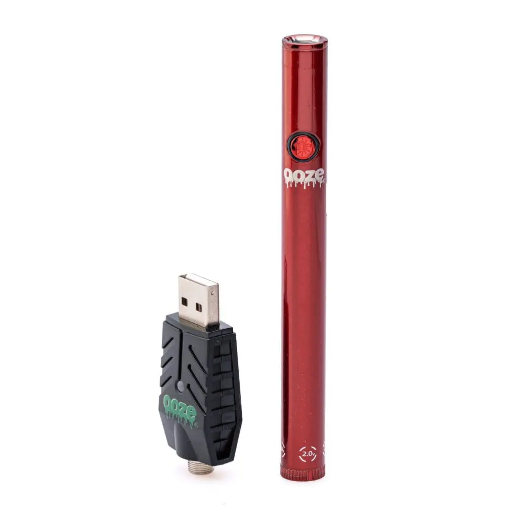 Ooze-Slim-Twist-Pen-2.0-Vape-Battery-–-Ruby-Red-Product