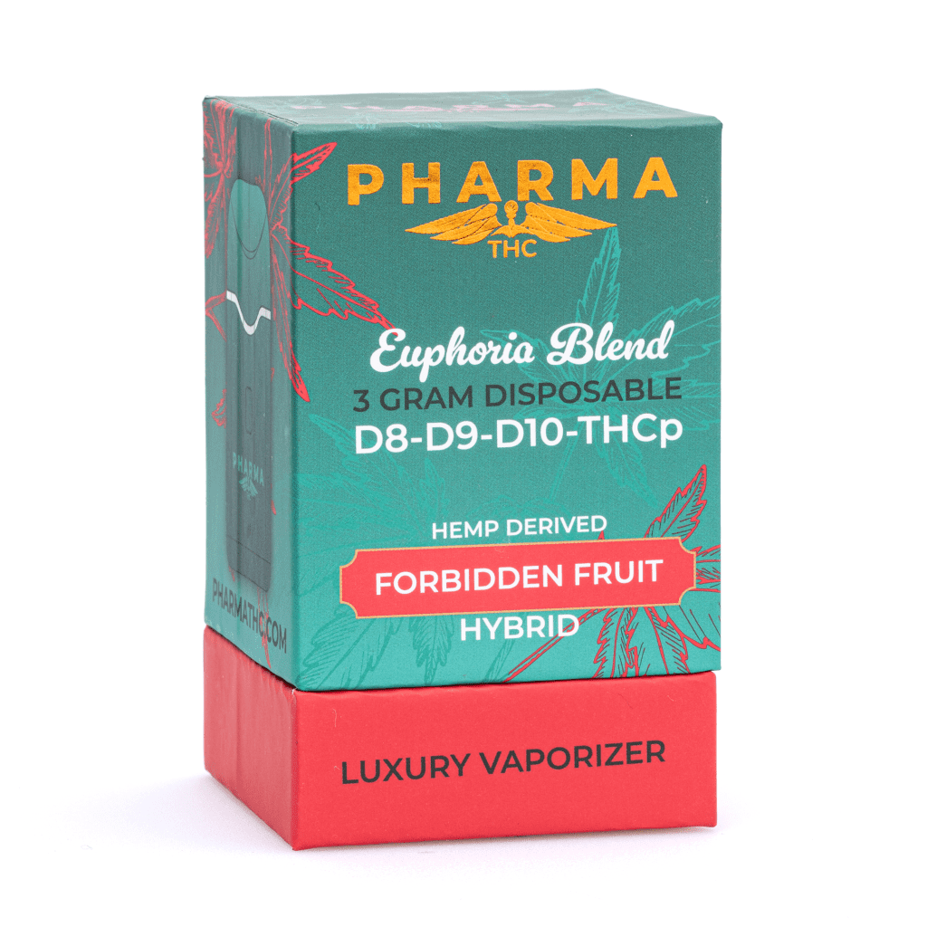 PharmaTHC-Delta-8-Delta-9-Delta-10-THCP-Disposable-Vape-Forbidden-Fruit-3-grams-Box-Front