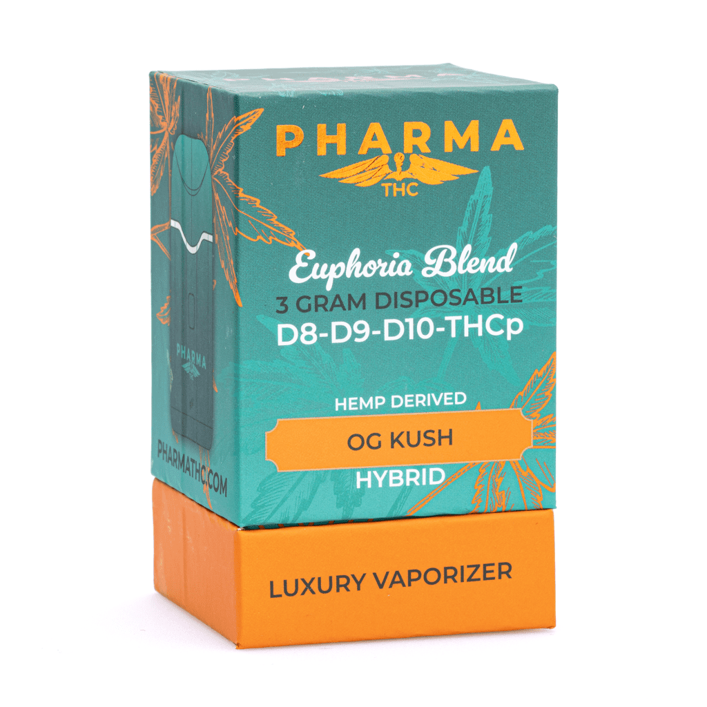 PharmaTHC-Delta-8-Delta-9-Delta-10-THCP-Disposable-Vape-OG-Kush-3-grams-Box-Front