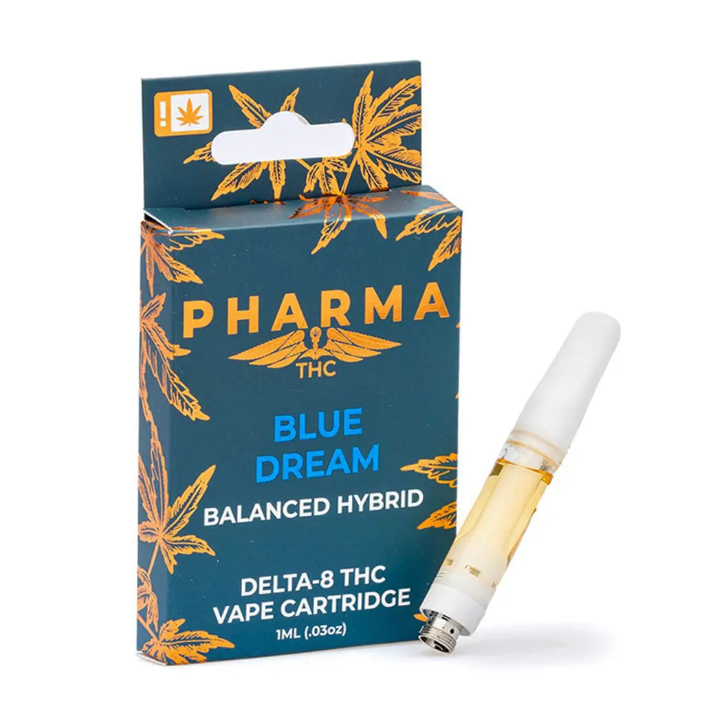 PharmaTHC-Delta-8-THC-Vape-Cartridge-Blue-Dream-Combo