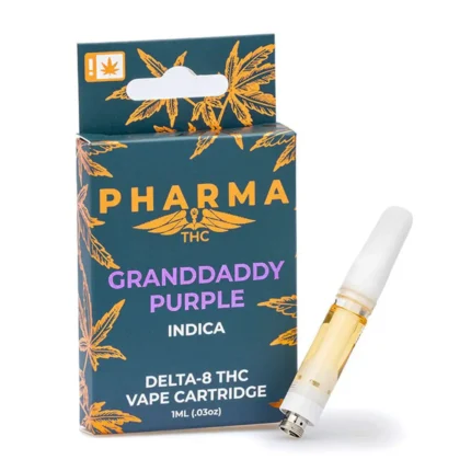 PharmaTHC Delta 8 THC Vape Cartridge – Granddaddy Purple
