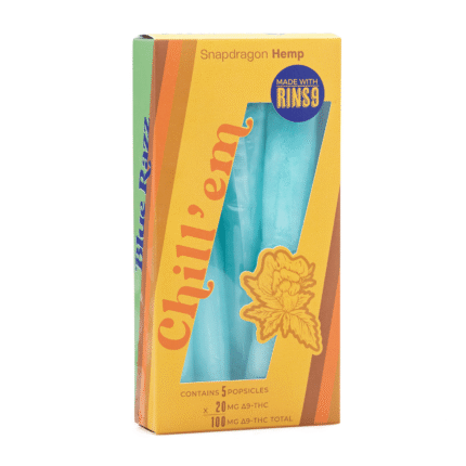 Snapdragon Delta 9 Chill ’em Infused Popsicles – Blue Razz (100 mg Total Delta 9 THC)