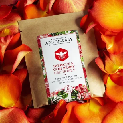 The Brothers Apothecary Highbiscus & Goji Berry CBD Honey – 5 Pack (75 mg Total CBD)