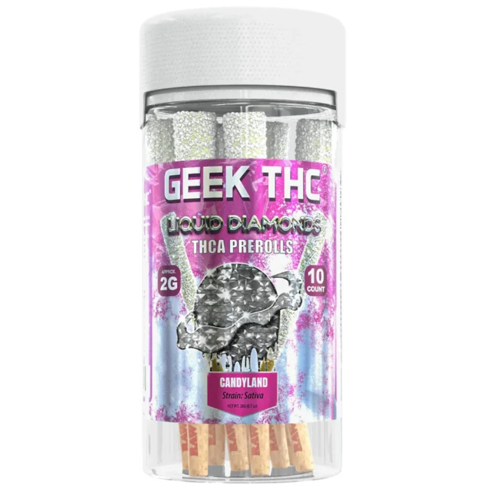Geek Liquid Diamond THC-A Pre-Rolls - 2g (10ct)