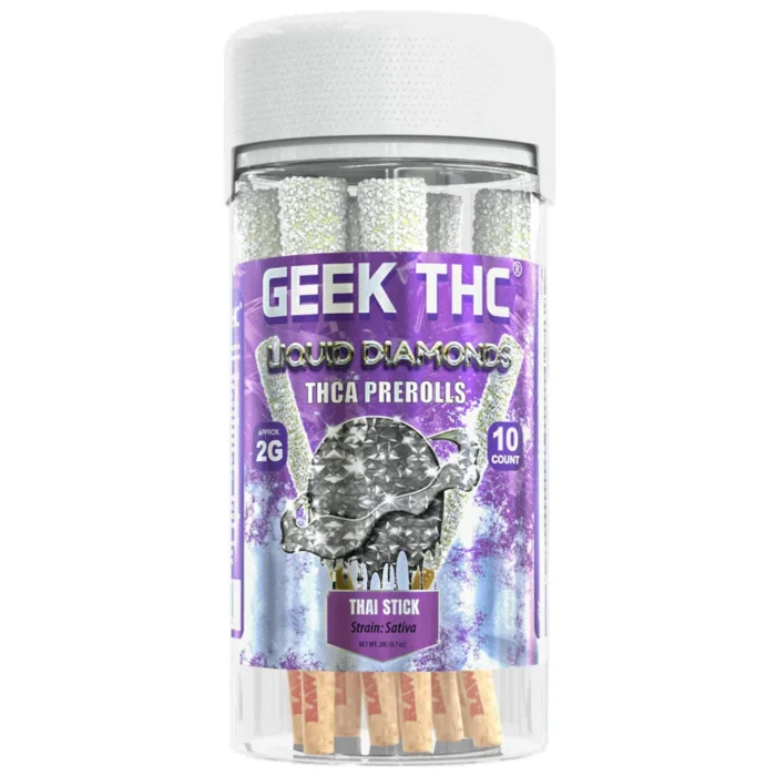 Geek Liquid Diamond THC-A Pre-Rolls - 2g (10ct)