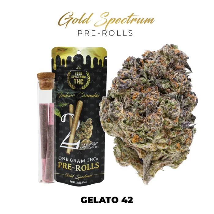 Gold Spectrum THC-A Pre-Rolls - 1g (2ct)