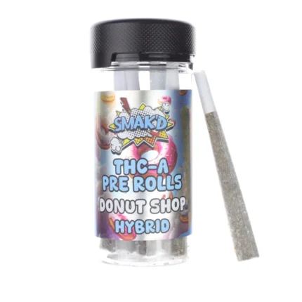 Smakd THC-A Prerolls Donut Shop Hybrid (10 count)